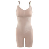 EVE Solid Color Sling Slim Shaping Romper GYWU-P801