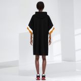 EVE Casual Loose Color Block Midi Dress YNSF-2648