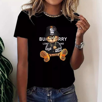 EVE Plus Size Print Casual Short Sleeve T Shirt YIM-409