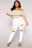 EVE Casual Holes Denim Pencil Jeans GQDH-1076
