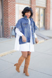 EVE Shawl Loose Fashion Denim Jacket GQDH-8826