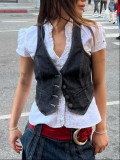 EVE Fashion Slim Fit Denim Vest XCFF-112466