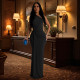 EVE One-shoulder Solid Color Evening Dress BY-6940
