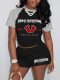 VIP1 Print Shorts Sleeve Short Casual 2 Piece Set GYXF-8018