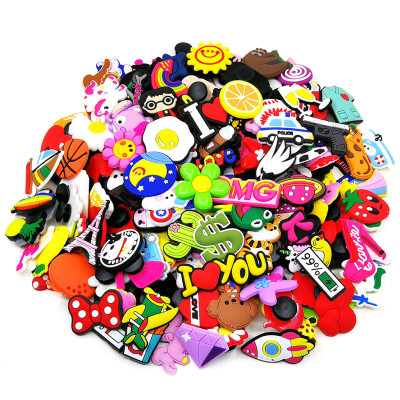 EVE Random Mix Holes Shoes Buckle PVC Decoration Accessories(100pcs) QLYX-89665