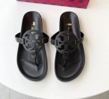 EVE Hollow Out Patchwork Flat Beach Clip Toe Slippers GDLW-8122