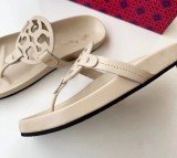 EVE Hollow Out Patchwork Flat Beach Clip Toe Slippers GDLW-8122