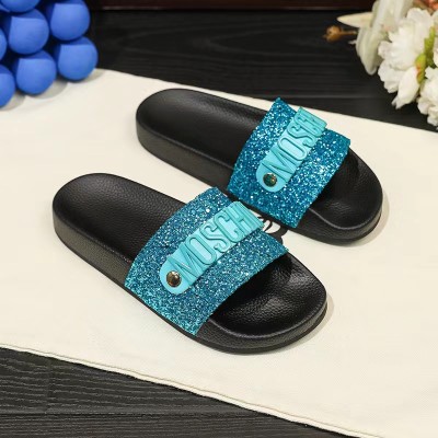 EVE Cowhide Non-slip Letter Sandals GDLW-777