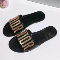 EVE Letter Metal Buckle Fashion Sandals Slippers GDLW-080