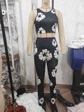 EVE Floral Print Fashion Tank Top Pants Set GBGF-5019