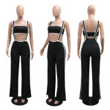 EVE Fashion Slim Wrap Chest And Sling Jumpsuit 2 Piece Set CYA-901259