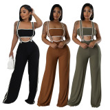 EVE Fashion Slim Wrap Chest And Sling Jumpsuit 2 Piece Set CYA-901259