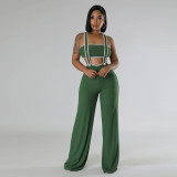 EVE Fashion Slim Wrap Chest And Sling Jumpsuit 2 Piece Set CYA-901259
