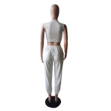EVE Fashion Print Tank Tops Two Piece Pants Set YIM-YMTC020