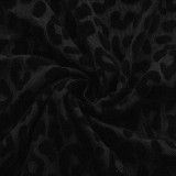 EVE Leopard Print Flocked Mesh Mini Dress GAXB-A342DS