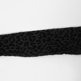 EVE Leopard Print Flocked Mesh Mini Dress GAXB-A342DS