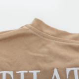 EVE Embroidered Letter Long Sleeve Sweatshirt GAXB-A262TP