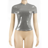 EVE Short Sleeve Slim Short T Shirt GAXB-A008TP