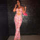 EVE Sleeveless Floral Print Lace-Up Maxi Dress GAXB-A035D