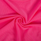EVE Solid Color Long Sleeve Irregular Tops GAXB-A233TP