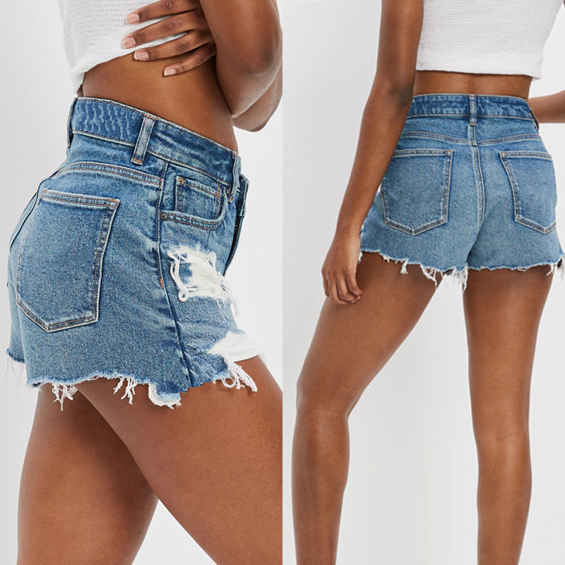 EVE Fashion High Waist Denim Short GKNF-TS-A397