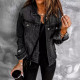 EVE Fashion Holes Lapel Denim Jacket GKNF-TSX-022