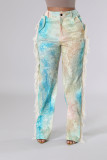 EVE Print Tassel Casual Staight Pants ZSD-0682