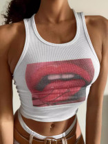EVE Sleeveless Print Casual Tank Tops GXJL-H0006