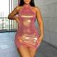 EVE Sexy Glossy Tight Halter Mini Dress DYSC-DY23A747YYB071813