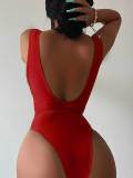 EVE Mesh Patchwork Tie Up One-piece Swimsuit DYSC-DY0109141