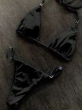EVE Solid Color Skinny Tie Bikini 2pcs Swimsuit DYSC-DY24A1485YYB042918