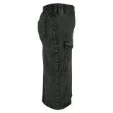 EVE Plus Size Fashion Denim Zipper Long Skirt GDAM-218631