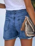 EVE Casual Holes Denim Short XCFF-601