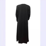 EVE Solid Color Sexy Long Sleeve Three Piece Pants Set LSD-1311