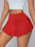 EVE Solid Color Sport Mini Skirt YH-5318