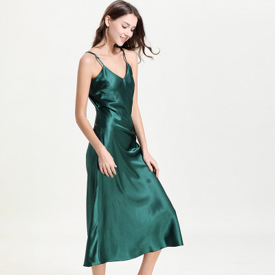 EVE Halter Dress V-Neck Sexy Long Pajamas GDNL-5020B