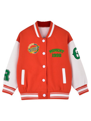 EVE Plus Size Long Sleeve Tops Baseball Jacket GAWE-6275