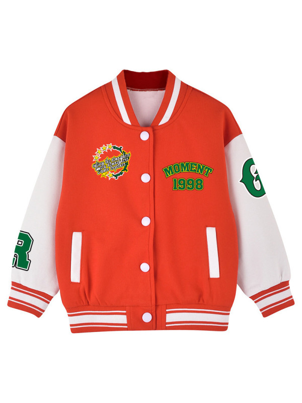 EVE Plus Size Long Sleeve Tops Baseball Jacket GAWE-6275