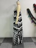 EVE Sling Print Backless Maxi Dress NY-10859