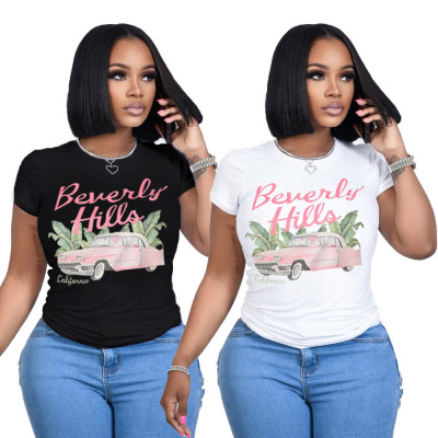 EVE Print Short Sleeve T Shirt HNIF-2402