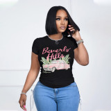 EVE Print Short Sleeve T Shirt HNIF-2402