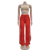 EVE Stripe Patchwork Solid Sport Pants BY-6960