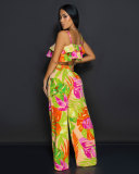 EVE Print Sling Vest And Wide Leg Pants 2 Piece Set NY-10862