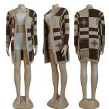 EVE Casual Printed Cardigan Knit Sweater GYSF-4032