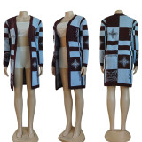 EVE Casual Printed Cardigan Knit Sweater GYSF-4032