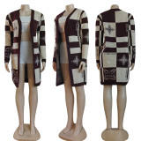 EVE Casual Printed Cardigan Knit Sweater GYSF-4032