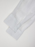 EVE Solid Color See Through Long Sleeve Shirt Shorts Set ZSD-0700
