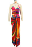 EVE Fashion Print Sling Maxi Dress XHXF-424