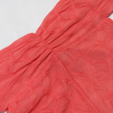 EVE Sexy Hollow Out One Shoulder Solid Color Romper CYA-901394