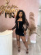 EVE Pre Order: About 7 work days shipping Square Neck Hollow Out Sexy Knit Mini Dress YUEM-Y11052